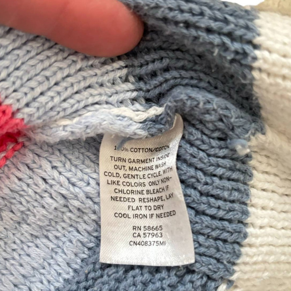 MULTICOLOR STRIPE  RAINBOW BOAT NECK COTTON JUMPER SWEATER WOMEN SIZE SMALL - Picture 11 of 12